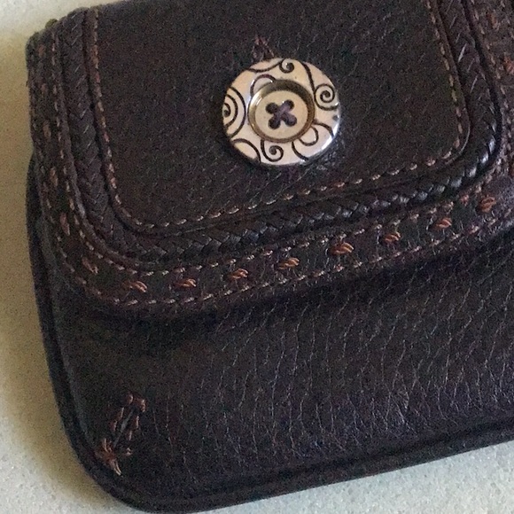 Brighton vintage wristlet wallet. Brown pockets and zippers NWOT - Picture 6 of 10